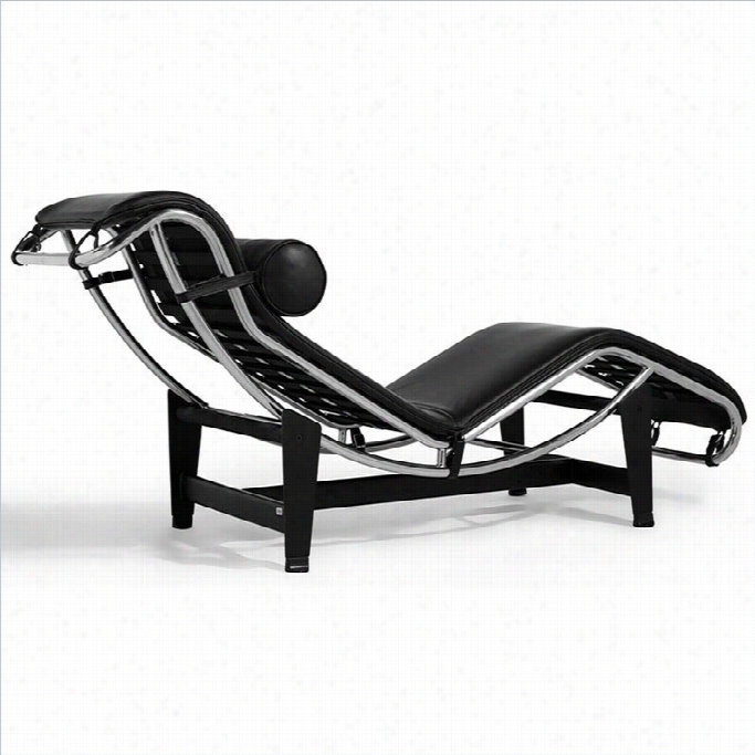 Aeon Furniture Anton Chaise Lounge In Black