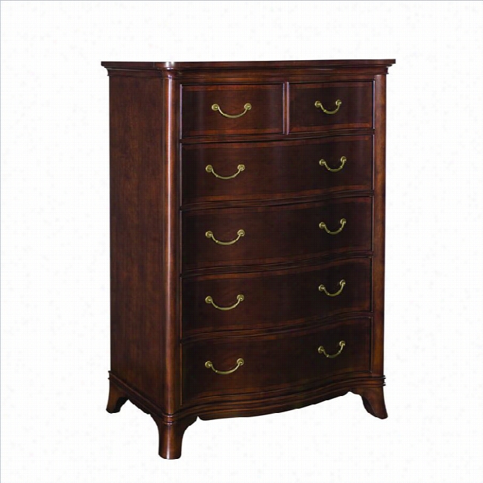 American Drew Cheerry Grove Drawer Chest In Middle Tone Brown