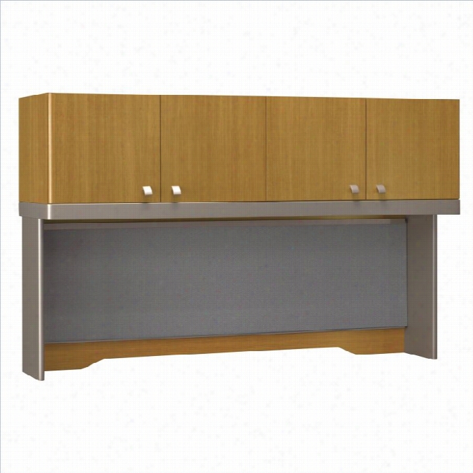 Bush Bbf Quantum 60w Hutch  (tall ) Ni Modern Cherry