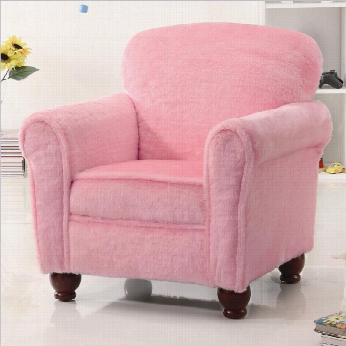 Coster Kids Upholstered Accent Chair  In Pink