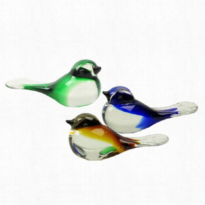 Dale Tiffany 3 Piece Bird Figurine Set