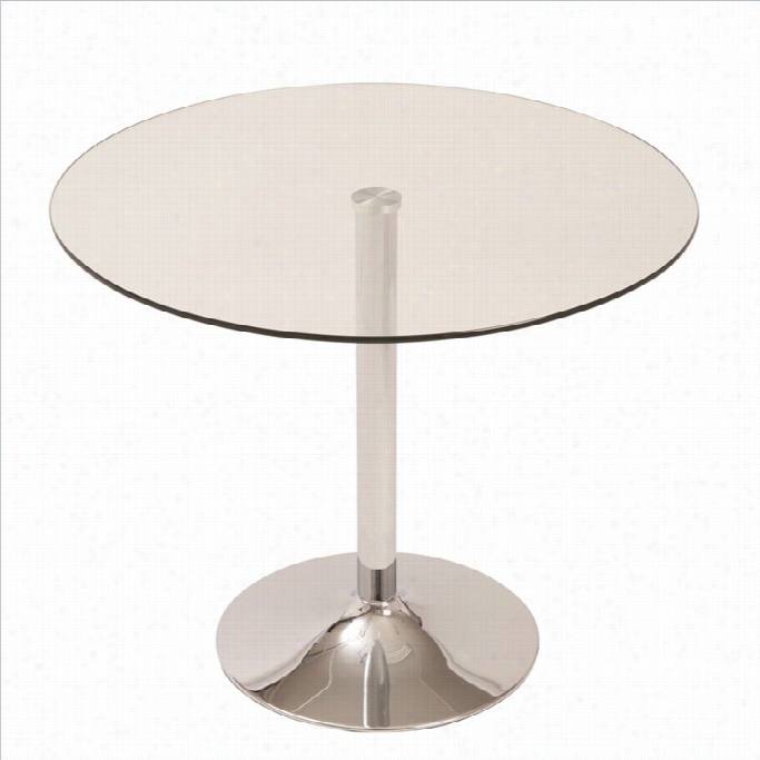 Eurostle Talia Round Dining Table In Clea R