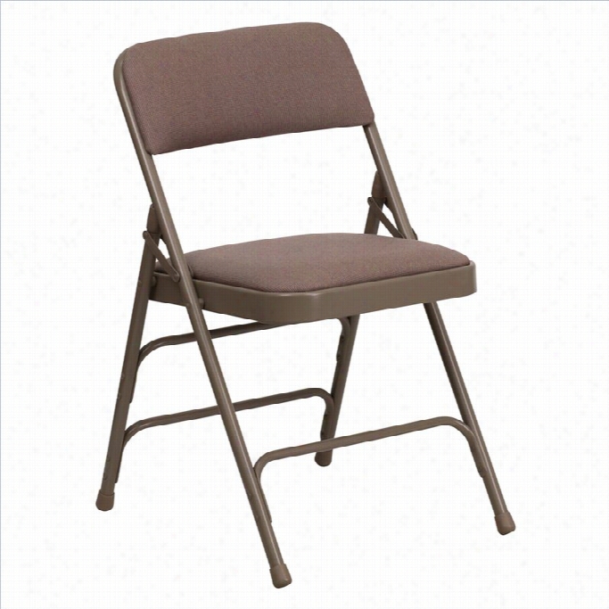 Flash Furniiture Hercules Series Upholstered Metal Folding Chair