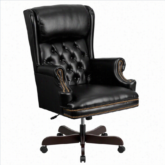 Flash Furniture High Back Upholstered Executive Office Chair In Black