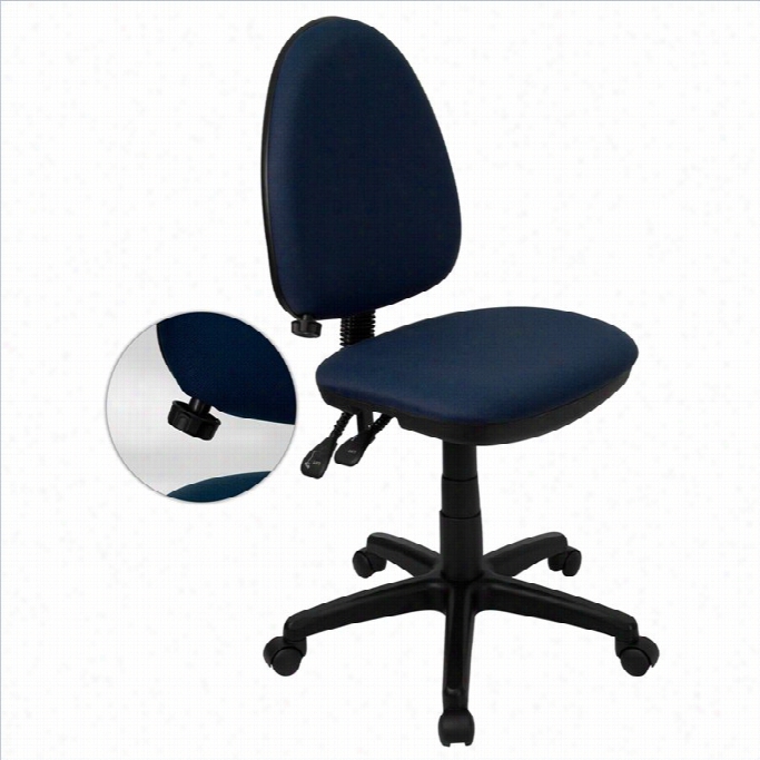 Flash Furniture Mid-back Task Office Chair In Navy Blue