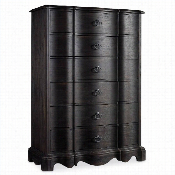 Hook Er Furniture Corsica 6-drawe R Accent Chest In Dark Wood