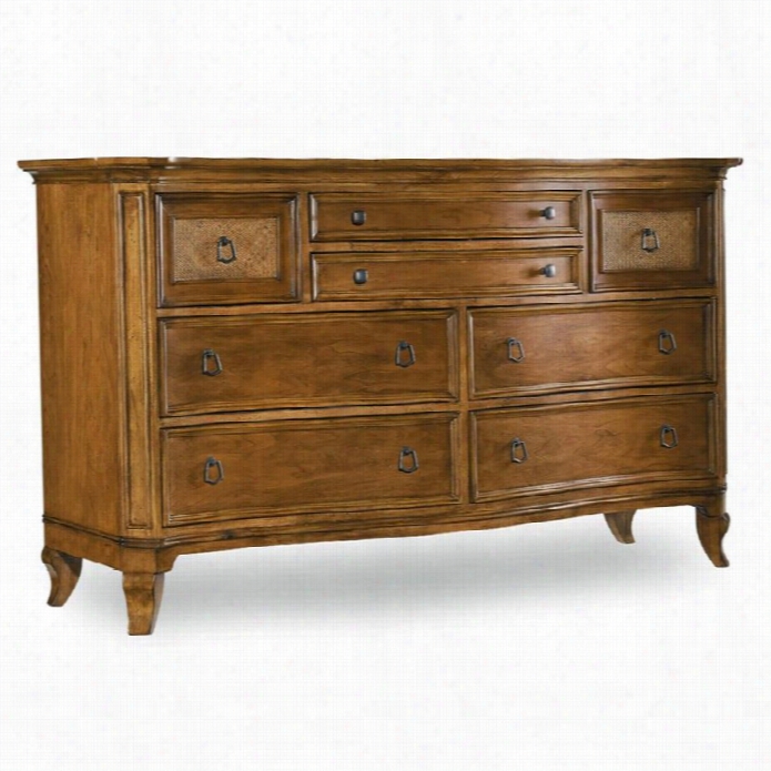 Hooker Furniture Windward Eight Drawer Dresser In Lig Ht Brown Cherry