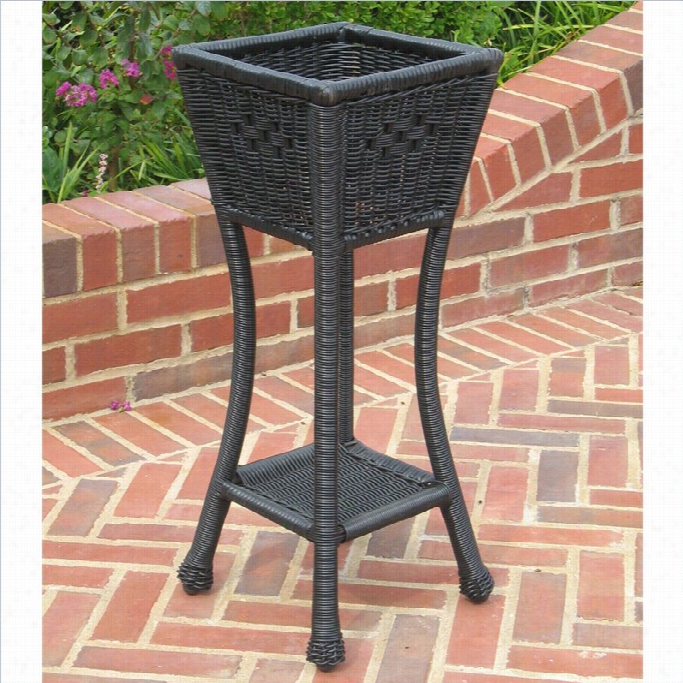 International  Caravan Chelsea Outdoor Plant Stand In Antique Black