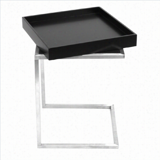 Lumisource Zenn Tray End Table In Black