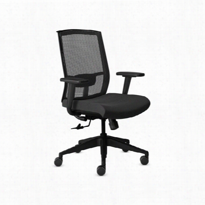 Mayline Gist Mesh Multi-purpose Office Chair In Blackk