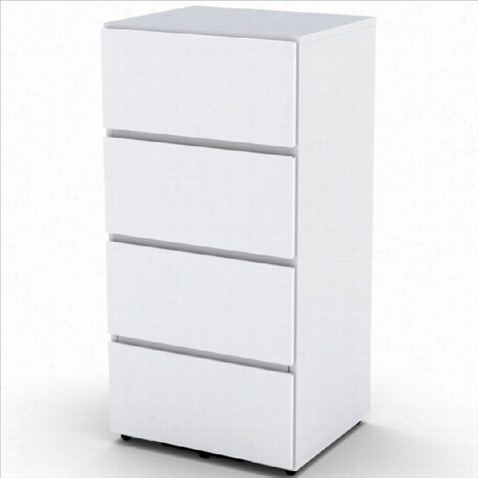 Nexera Blvd 3 Drawer Filing And Storage Module In White