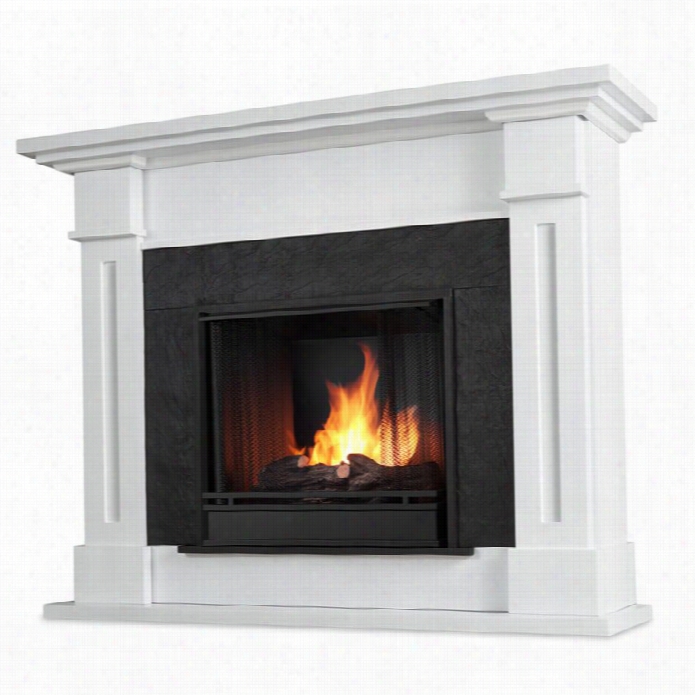 Real Flame Kipling Gel Fireplace White