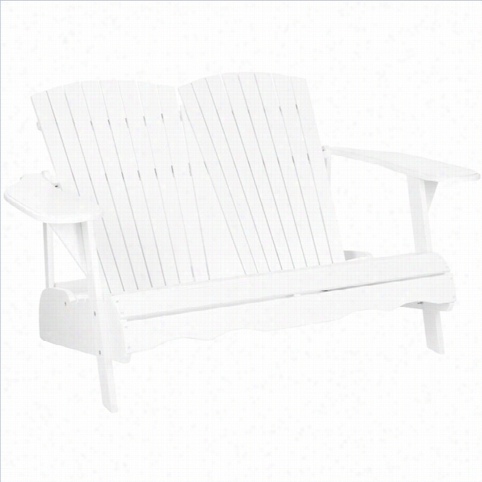 Safavieh Hantom Acacia Bench In White