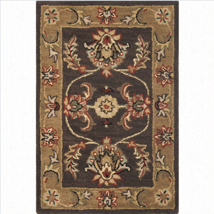 Safavieh Heritage Accrnt Rug In Brown / Gold