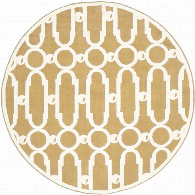 Safavieh Newport Olive Contemporary Rug - Round 6'