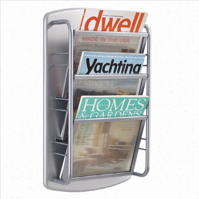 Safco Impromptu Magazine Rack3 Pocket In Gray