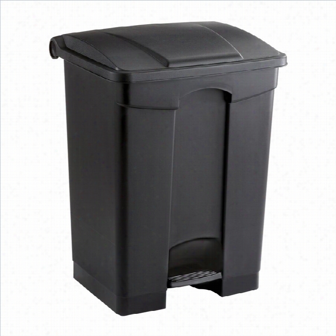 Safco Plastic Step-on Receptacle - 1 7 Gallon In Dismal