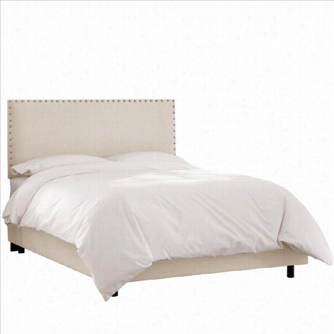 Skyline Furnture Upholstered Bed In Talc-twin