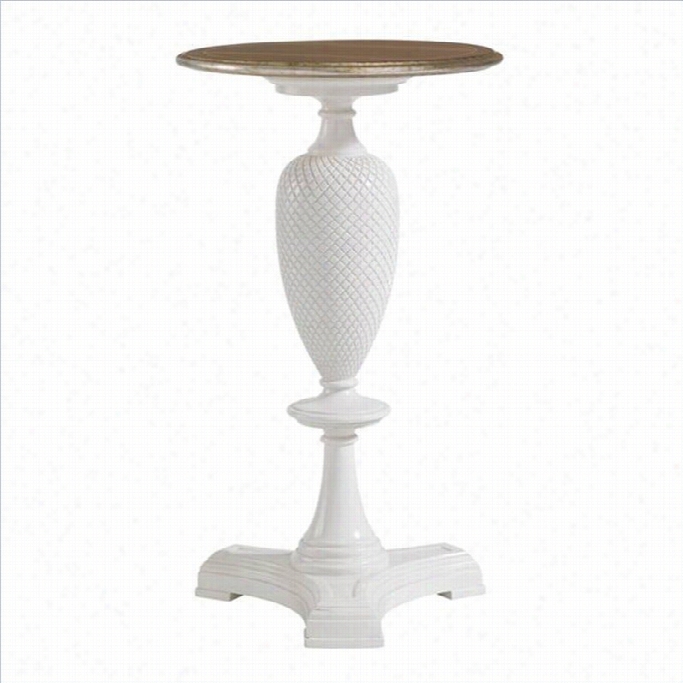 Stanley Furniture Charlestn Regency P Ineapple Martini Table In Ropeakers White