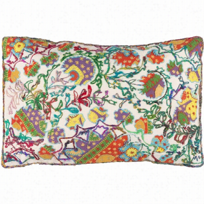 Surya Chichi Poly Fill 22 X 14 Pillow