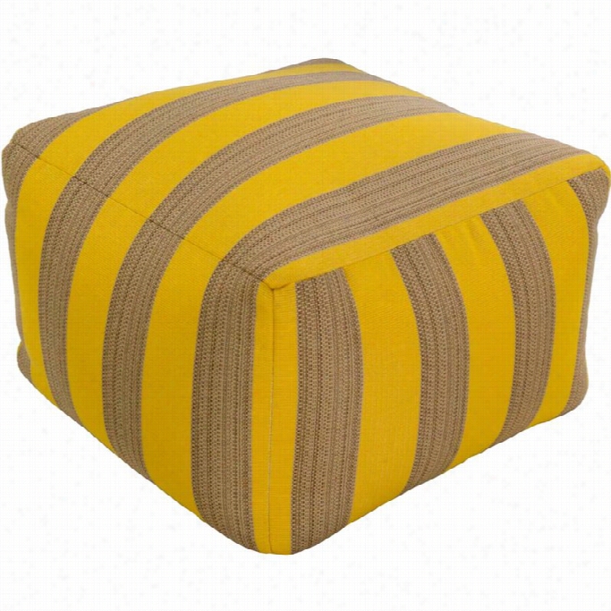 Sury Afinn Cube Pouf Ottoman I Nyellow