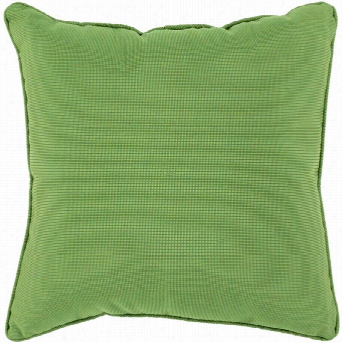 Surya Piper Poly Fill 20 Square Pillow In Green