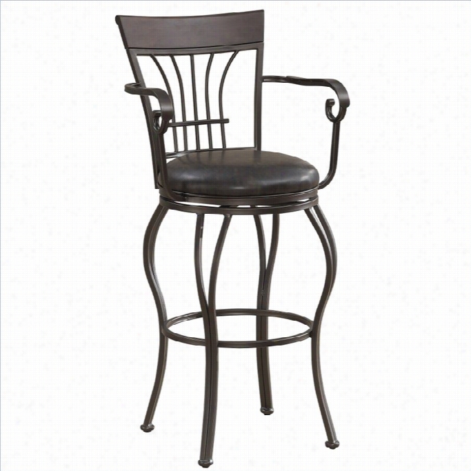 American Heritage Trinty 26 Counter Stool I N Pepper And Tobacco