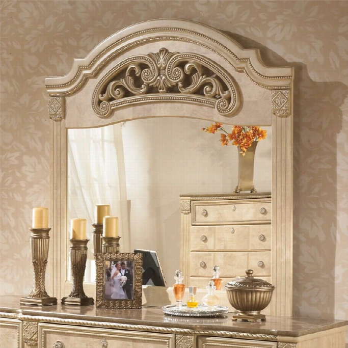 Ashley Saveaha Bedrroom Mirror In Beige