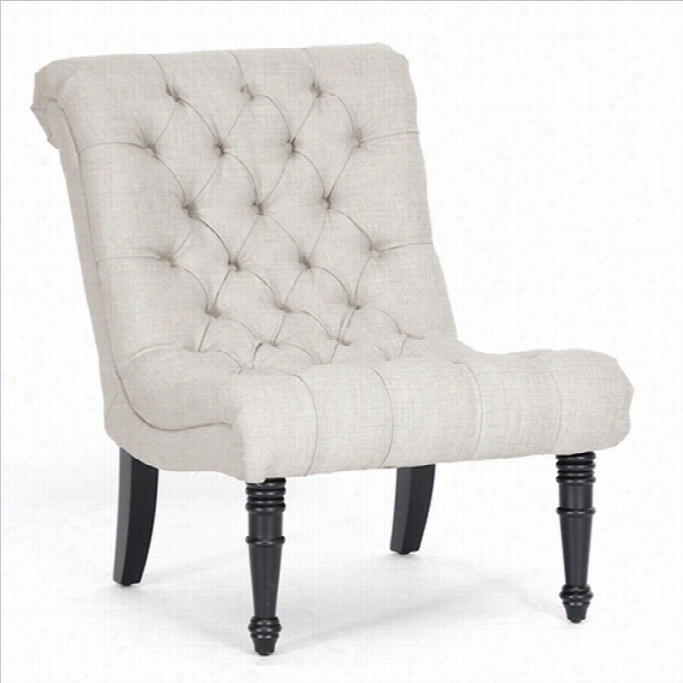 Baxton Studio Caelie Tufted L Ounge Chair In Beige