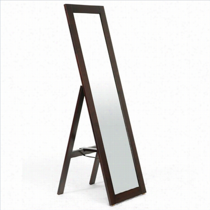 Baxton Studo Lund Mirrror In D Ark Brown