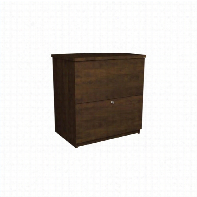 Besta R 2 Drawer Lateral File Storage Cabinet In Chocolate