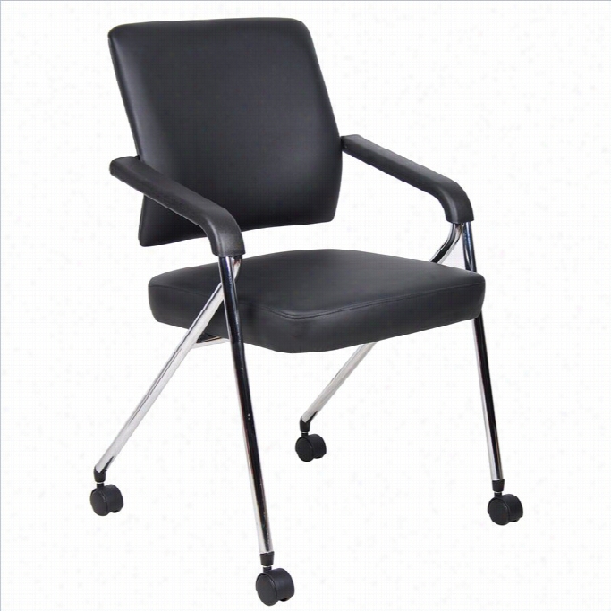 Boss Office Products Caressoft Plus Set Off 2 Training Office Chair In Black