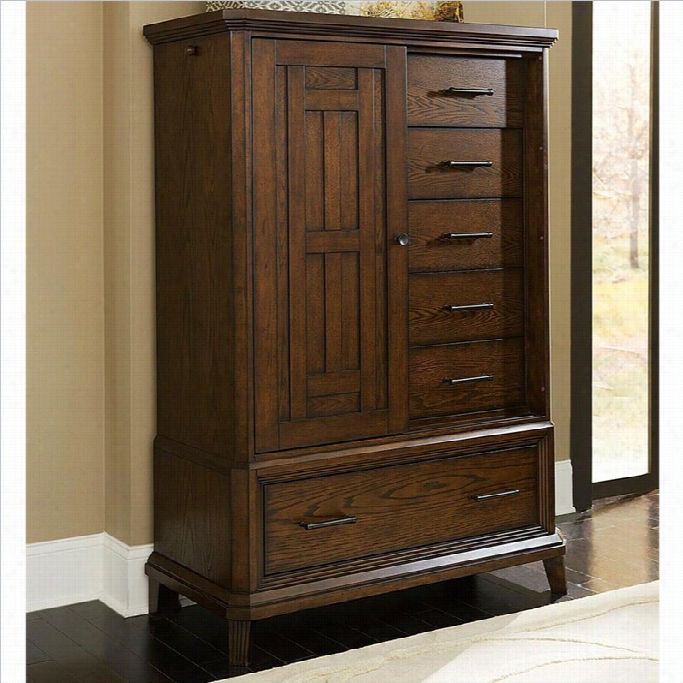 Broyhill Estes Park Sliding Door Chest In Artisan Oak