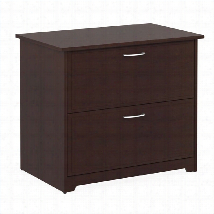 Bush Cabot2  Drawer Lateral File Cabinet In Effect Cherry