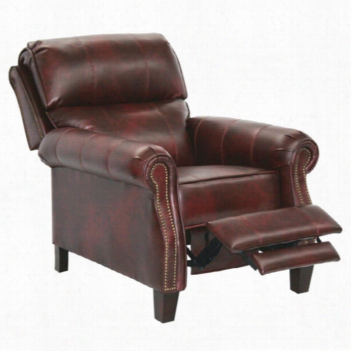 Catnapperf Razier Leather Reclinin G Chair In Bourbon