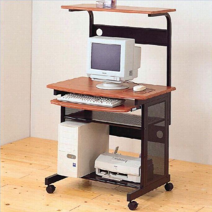 Coaster Desks Casual Computer Unit With Storage And Casters