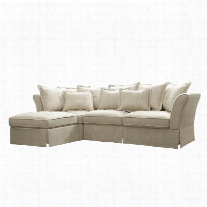 Coaster K Arlee Fabric Sectional In Beige