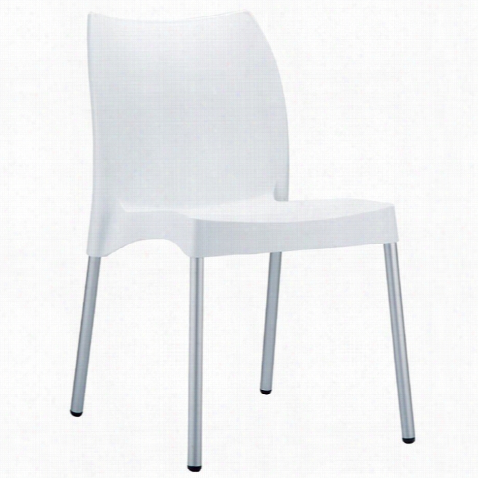 Compamia Vita Resin Outdoor Dining Chair In White