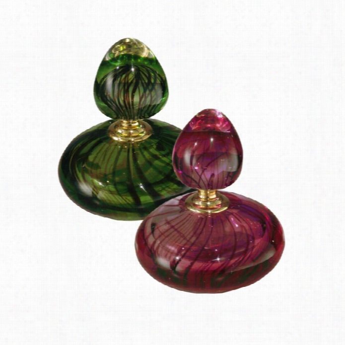 Dale Tiffany 2 Piece  Husoni Perfume Bottle Set