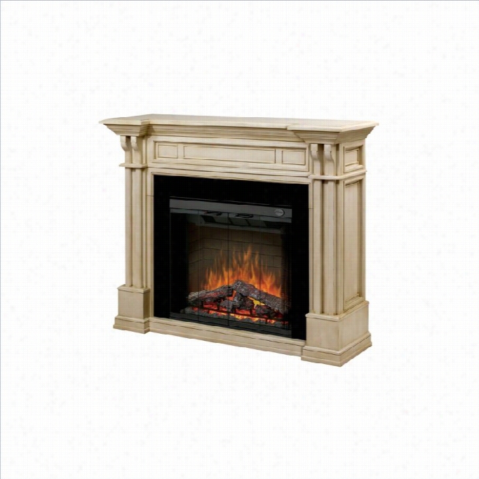 Dimpoex Kendal Electric Firpelace Parchment Mantel