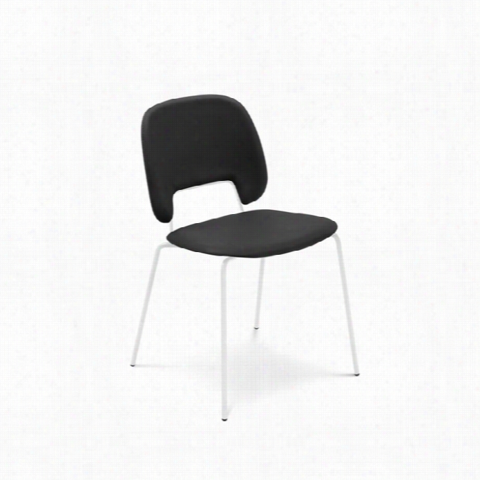 Domitaliaa Traffic 20 X 21 Stacking Chair In Discrimination Black And White