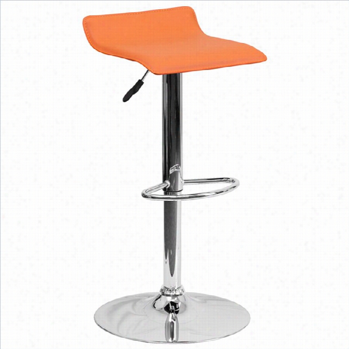 Flash Furniture Backless Bar Stool In Ofange