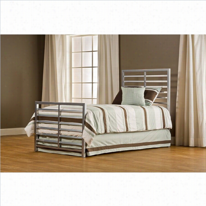 Hillsdale Latimore Twin Bed In Mirror Silver