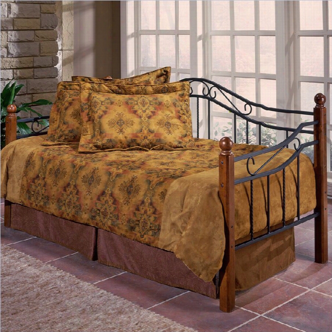 Hillsdale Madison Wood And Meta Daybed In Cherry Polishing