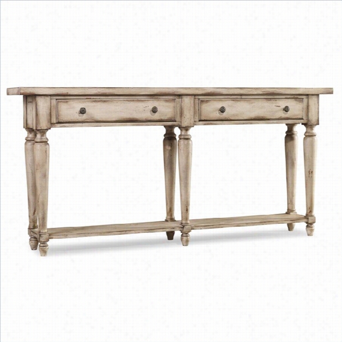 Hooker Furniture 2-drawer Thin Console In Light Hickory