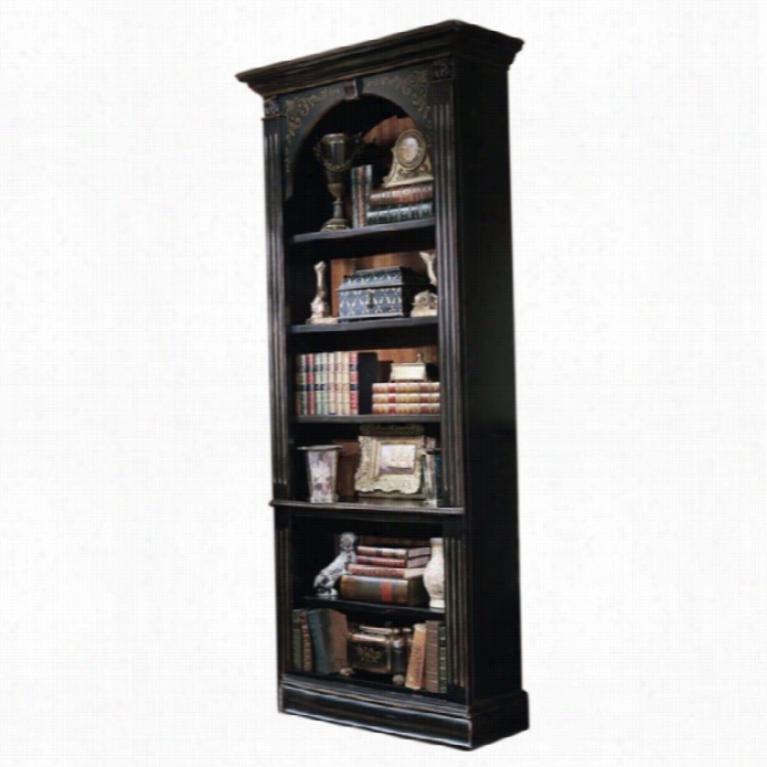 Hooker Furniture Seven Seas 5 Shelf Bookcase In Black Finish