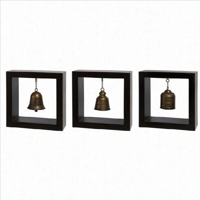 Imax Corporation Framed Bells (set Of 3)