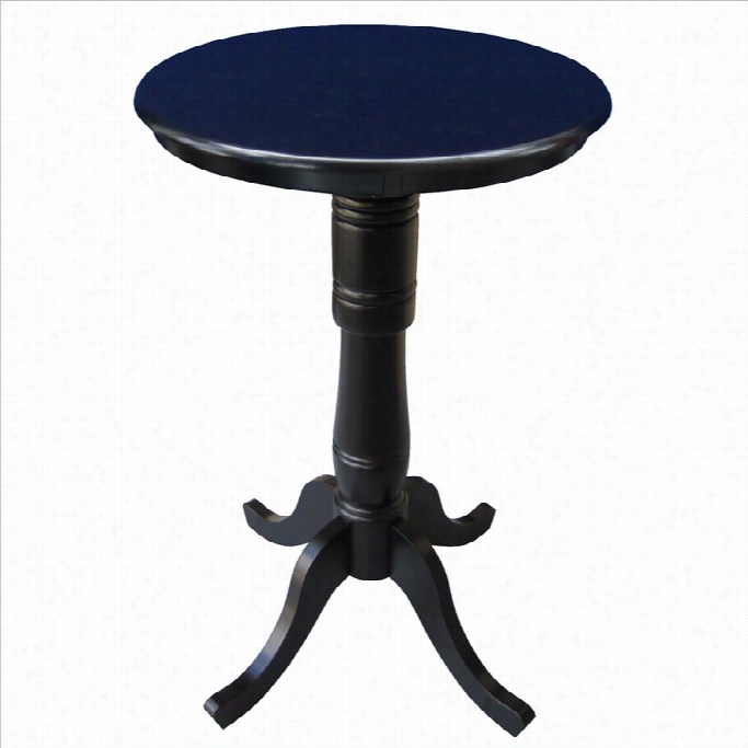 International Concepts 30 Round Pub Table In Black