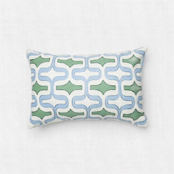 Loloi 1'1 X 1'9 Cotton Down Pillow In Blue And Green