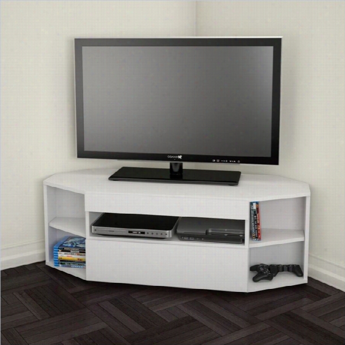 Neera Blvd 48 Corner Tv Stand In Whit E